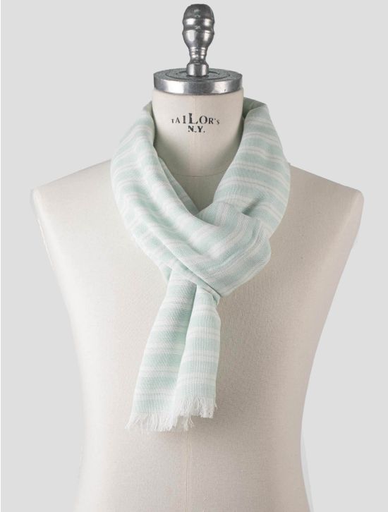 Isaia Isaia Green Cotton Scarf Green 000