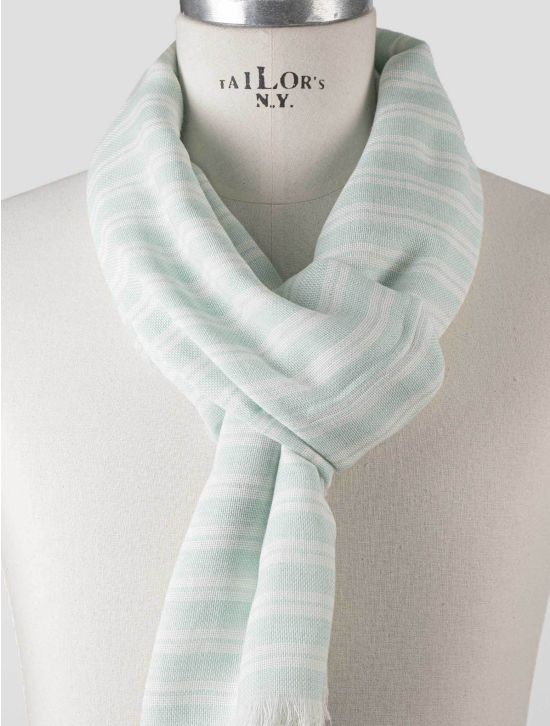 Isaia Isaia Green Cotton Scarf Green 001