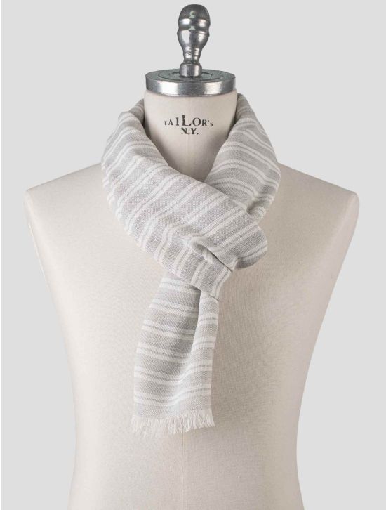 Isaia Isaia Gray Cotton Scarf Gray 000