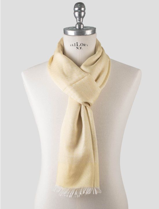 Isaia Isaia Yellow Cashmere Silk Scarf Yellow 000