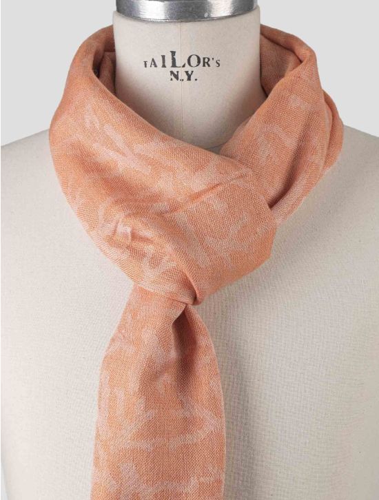 Isaia Isaia Orange Cotton Silk Scarf Orange 001