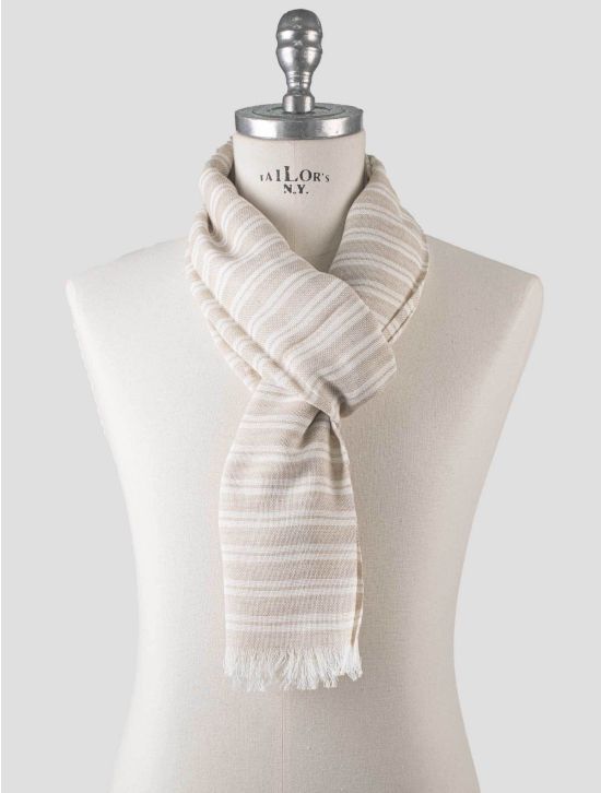 Isaia Isaia Beige Cotton Scarf Beige 000