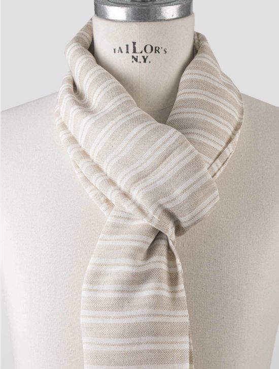 Isaia Isaia Beige Cotton Scarf Beige 001