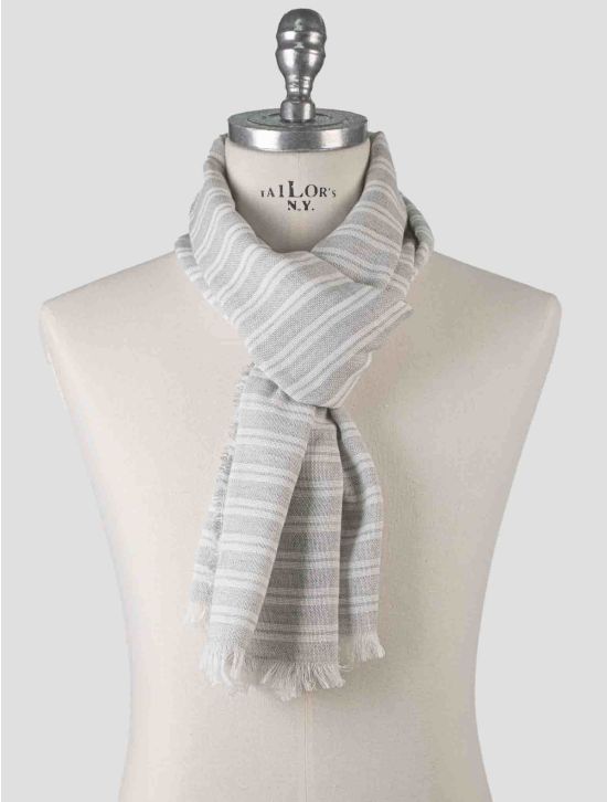 Isaia Isaia Gray Cotton Scarf Gray 000