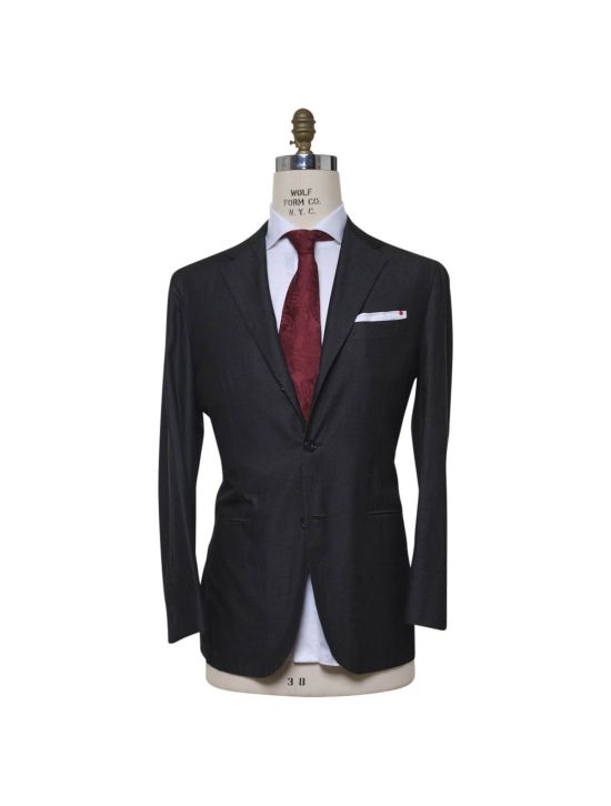 Kiton KITON Black Cotton Blazer Black 000