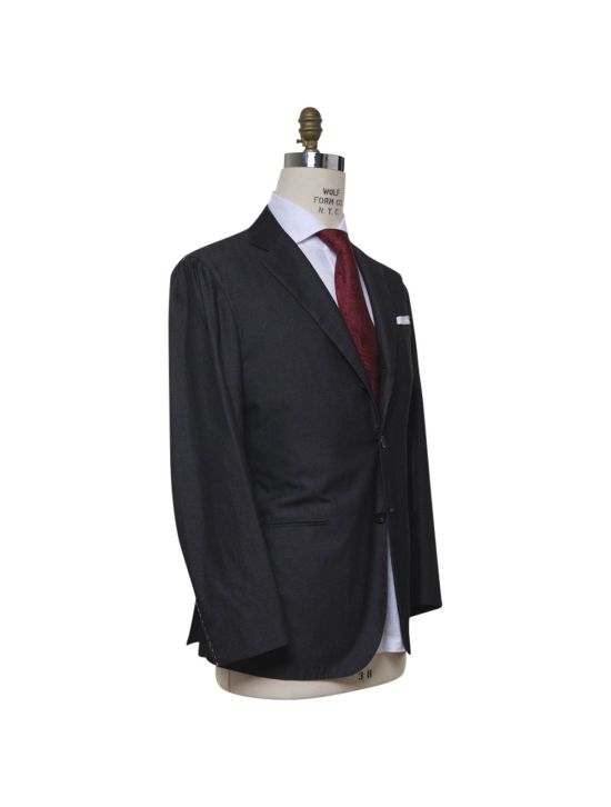 Kiton KITON Black Cotton Blazer Black 001