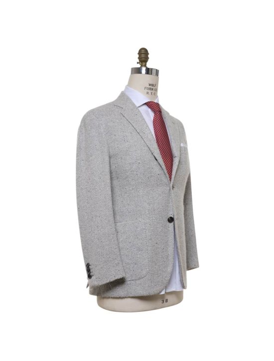 Kiton KITON Gray Cashmere Silk Blazer Gray 001