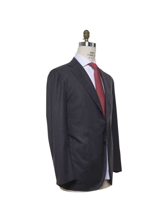 Kiton KITON Gray Wool Blazer Gray 001