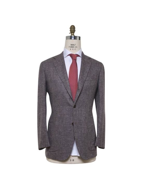 Kiton KITON Gray Silk Cashmere Linen Blazer Gray 000