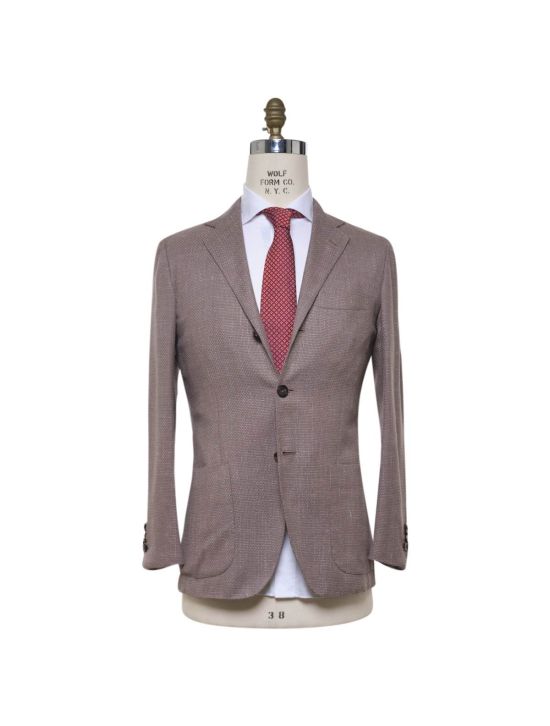 Kiton KITON Brown Cashmere Wool Linen Silk Blazer Brown 000