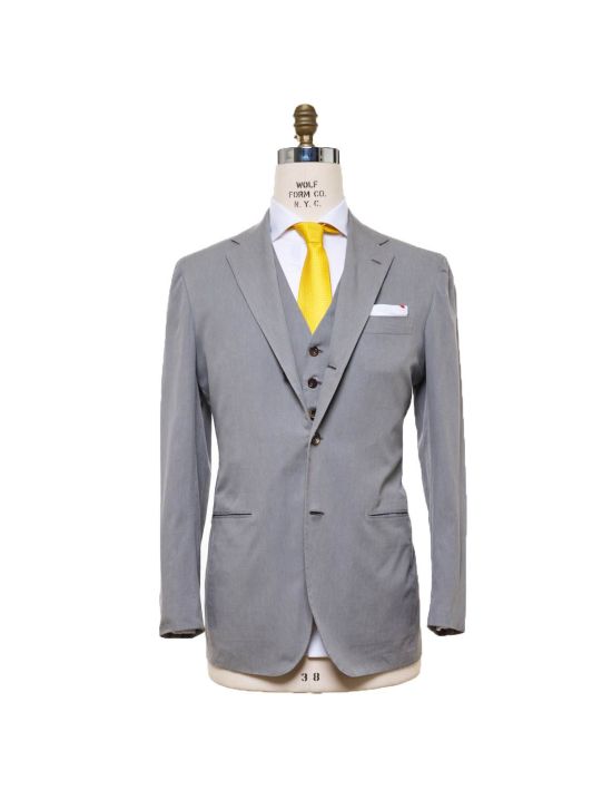 Kiton KITON Gray Cotton Blazer Gray 000