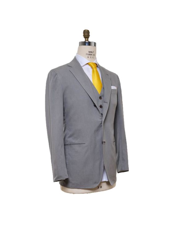 Kiton KITON Gray Cotton Blazer Gray 001