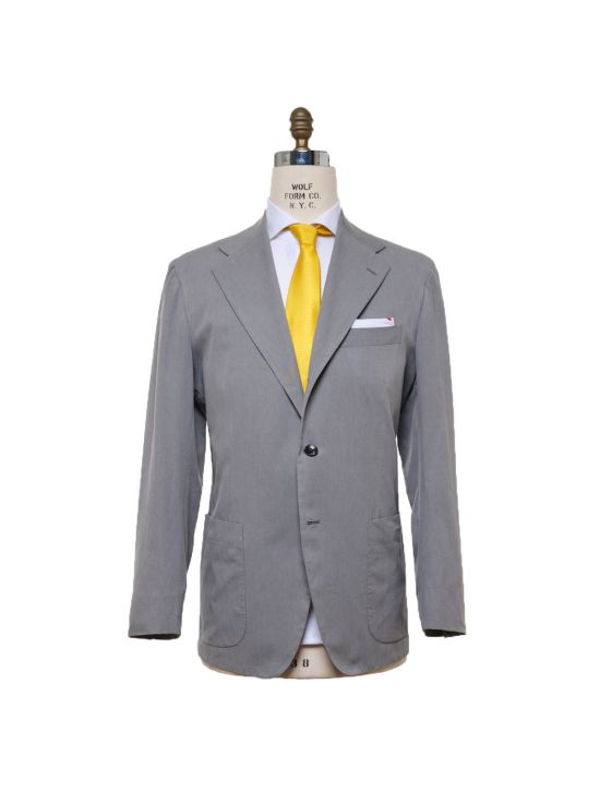 Kiton KITON Gray Cotton Blazer Gray 000