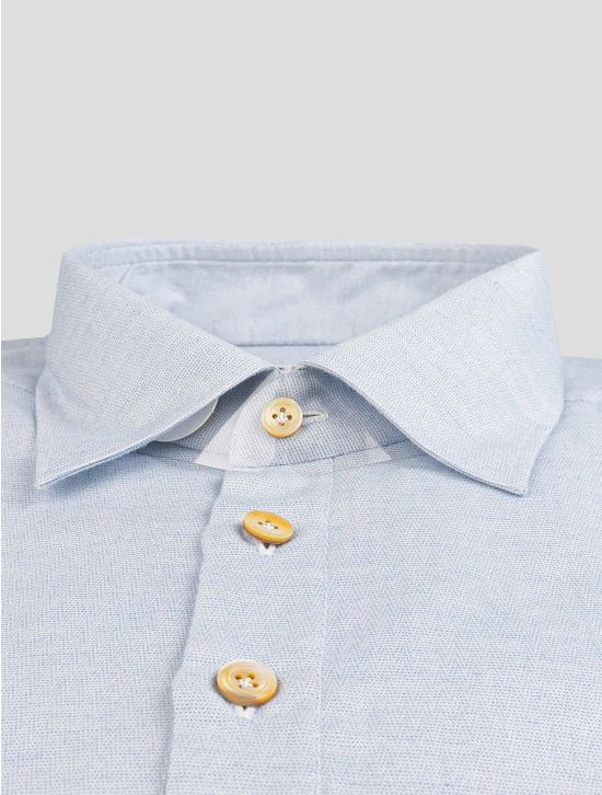 Kiton Kiton Light Blue Cotton Polo Light Blue 001