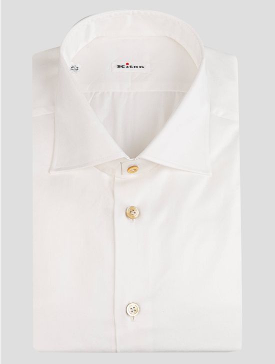 Kiton Kiton White Cotton Shirt White 000