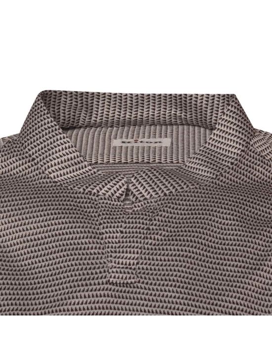 Kiton KITON Black White Cotton Korean Shirt Black/White 001