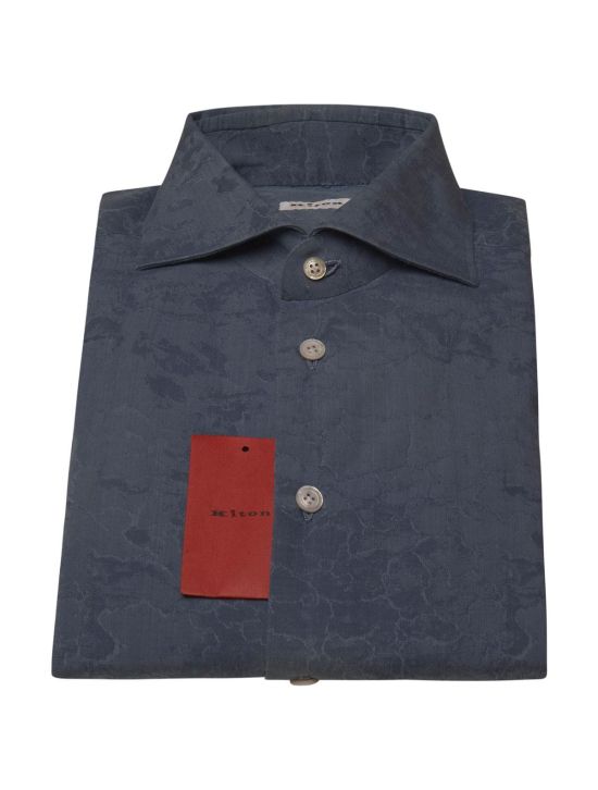 Kiton Kiton Blue Cotton Shirt Blue 000