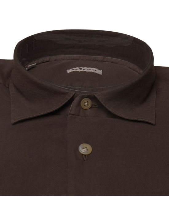 Kiton KITON Brown Cotton Shirt Brown 001