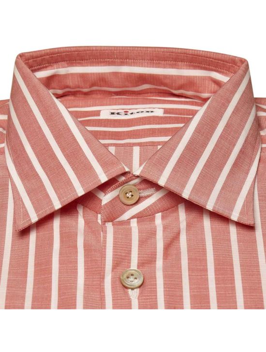 Kiton KITON Red White Cotton Shirt Red/White 001