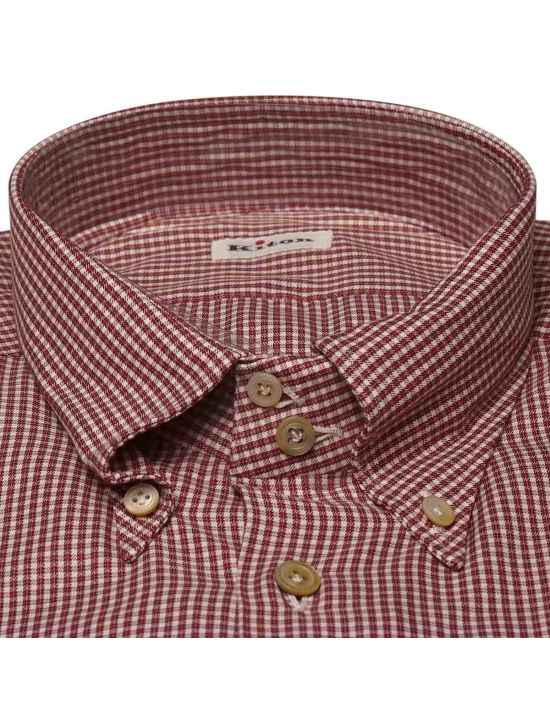 Kiton KITON Red White Cotton Shirt Red/White 001