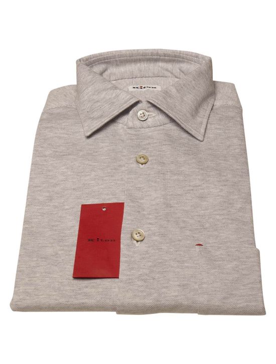 Kiton KITON Gray Cotton Shirt Gray 000