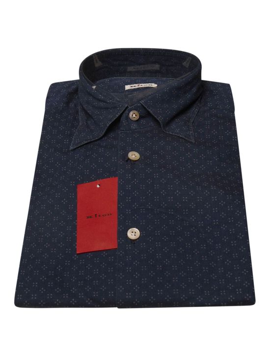 Kiton KITON Blue Cotton Shirt Blue 000