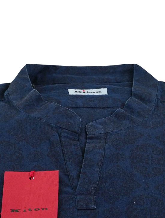 Kiton Kiton Blue Cotton Shirt Blue 001