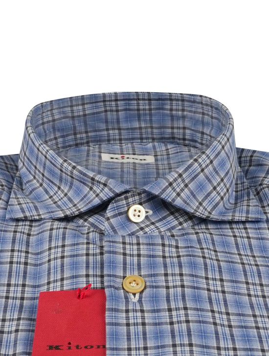 Kiton Kiton Multicolor Cotton Shirt Multicolor 001