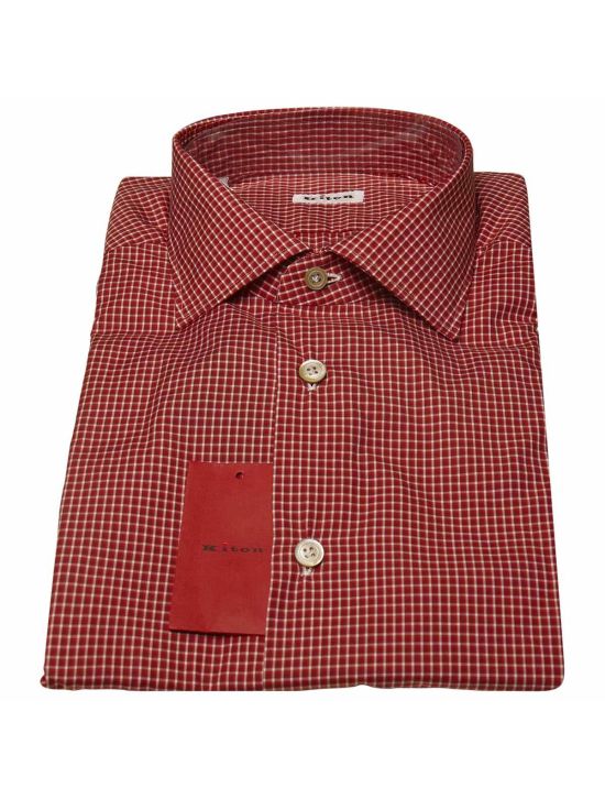 Kiton KITON Red White Cotton Shirt Red/White 000