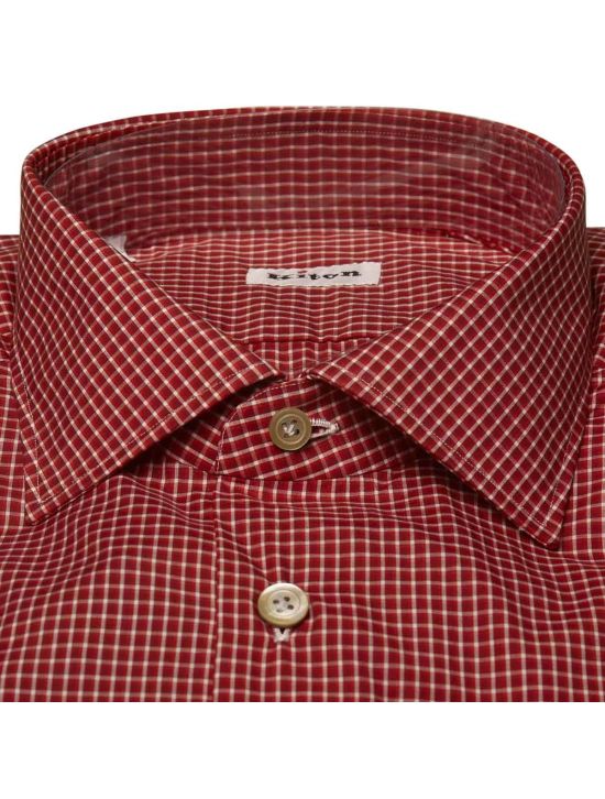 Kiton KITON Red White Cotton Shirt Red/White 001