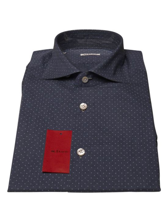 Kiton KITON Blue White Cotton Shirt Blue/White 000