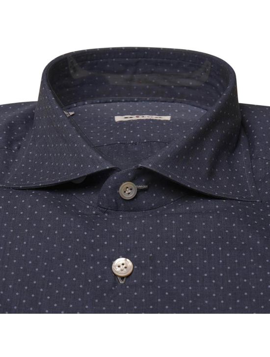 Kiton KITON Blue White Cotton Shirt Blue/White 001