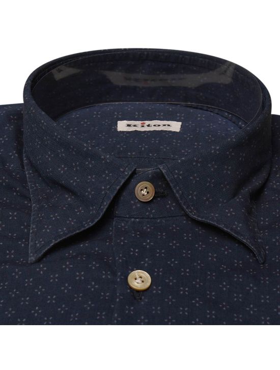 Kiton KITON Blue Cotton Shirt Blue 001