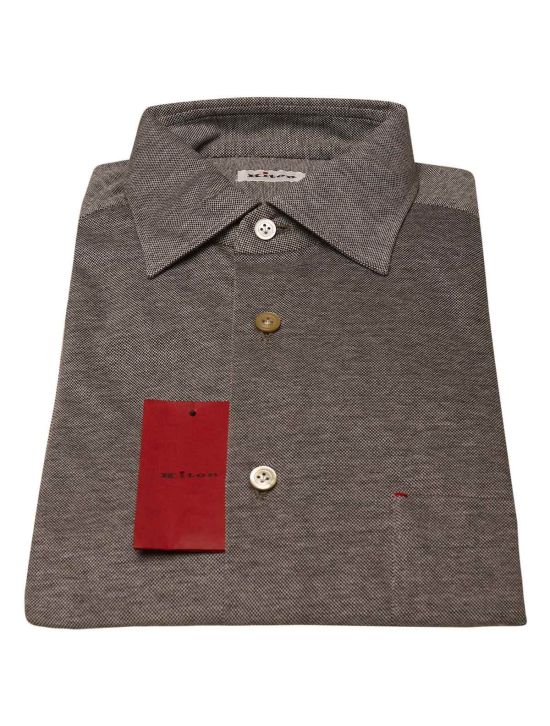 Kiton KITON Gray Cotton Shirt Gray 000