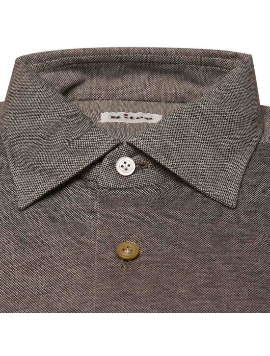 Kiton KITON Gray Cotton Shirt Gray 001