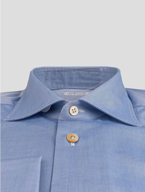 Kiton Kiton Light Blue Cotton Shirt Light Blue 001