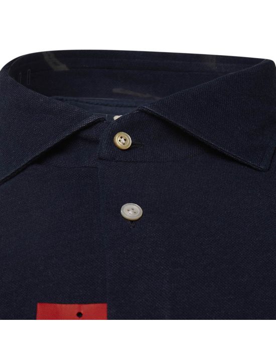 Kiton KITON Blue Cotton Pl Shirt Blue 001