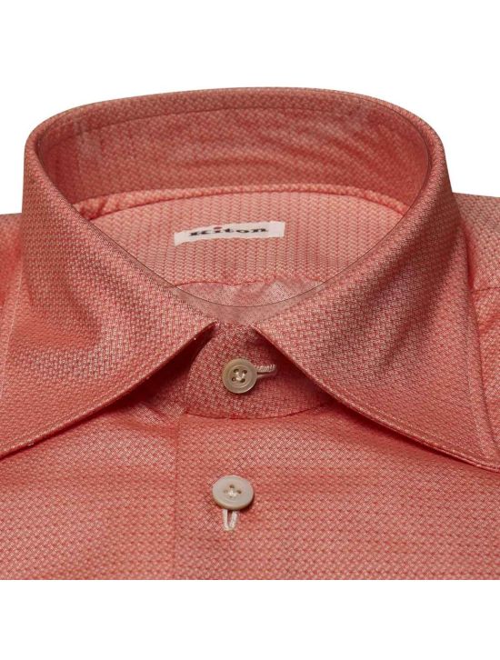 Kiton KITON Red White Cotton Shirt Red/White 001