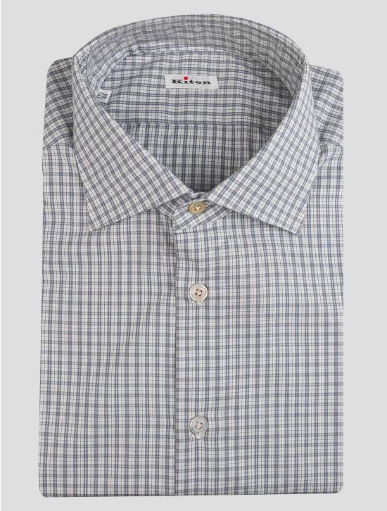 Kiton Kiton Gray Cotton Shirt Gray 000