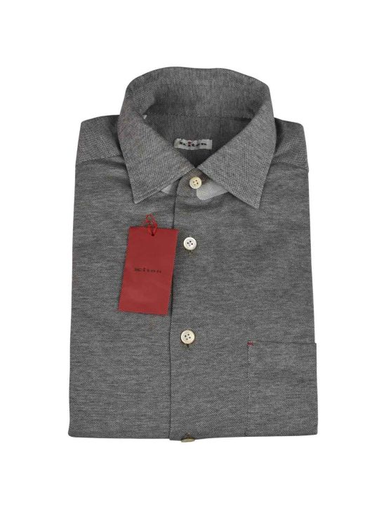 Kiton KITON Gray Cotton Shirt Gray 000