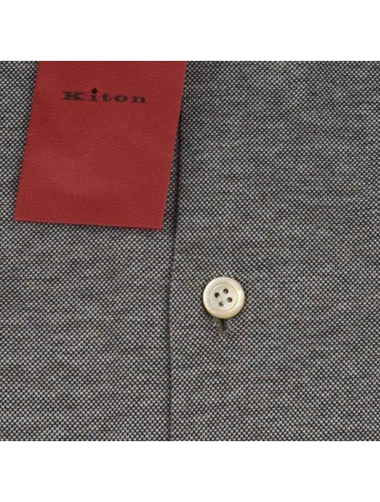 Kiton KITON Gray Cotton Shirt Gray 001