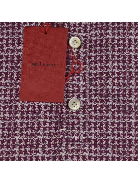 Kiton KITON Violet White Cotton Sweater Polo Violet/White 001