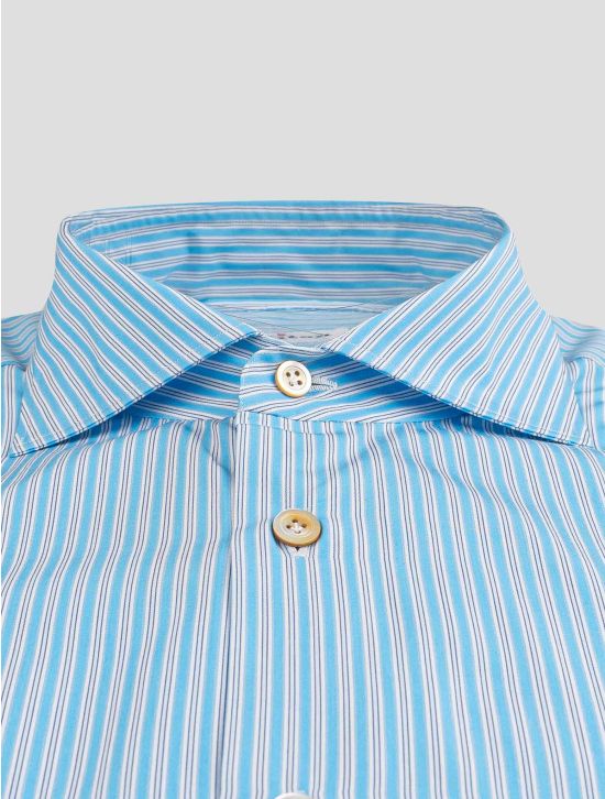 Kiton Kiton Light Blue Cotton Shirt Light Blue 001