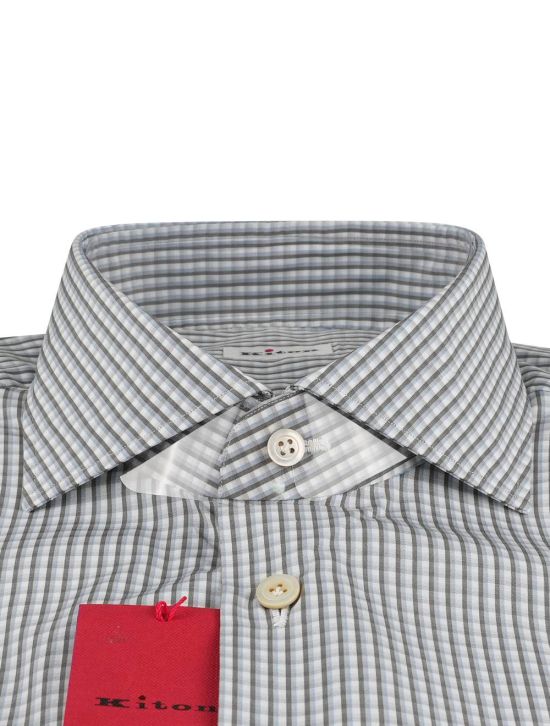 Kiton Kiton Multicolor Cotton Shirt Multicolor 001