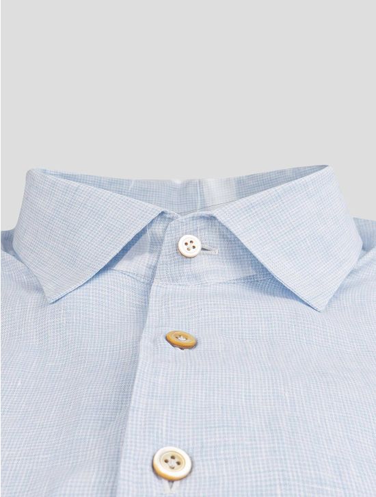 Kiton Kiton Light Blue Cotton Shirt Light Blue 001