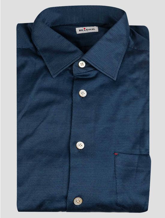 Kiton Kiton Blue Cotton Shirt Blue 000