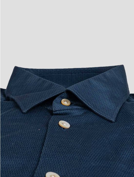 Kiton Kiton Blue Cotton Shirt Blue 001