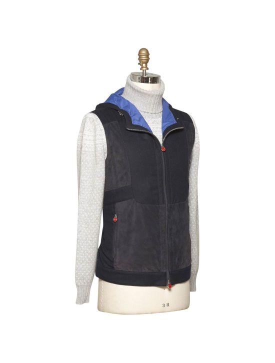 Kiton KITON Blue Cashmere Gilet Blue 001