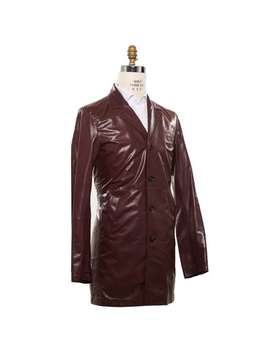 Kiton KITON Purple Leather  Coat Purple 001