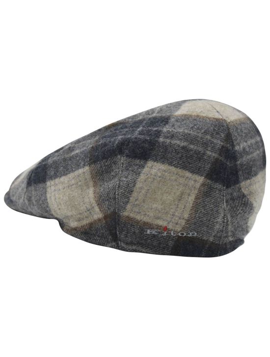 Kiton Kiton Multicolor Virgin Wool Cashmere Flat Cap Multicolor 000